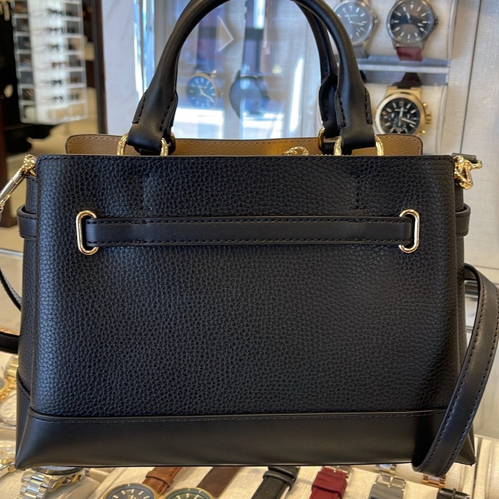 Michael Kors Reed Small Satchel Crossbody Center Zip Bag
Color: Black 
NWT - Picture 5 of 16